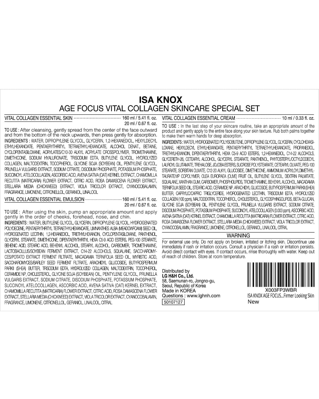 Isa Knox Age Focus Vital Collagen set on vanity for premium skincare ritual