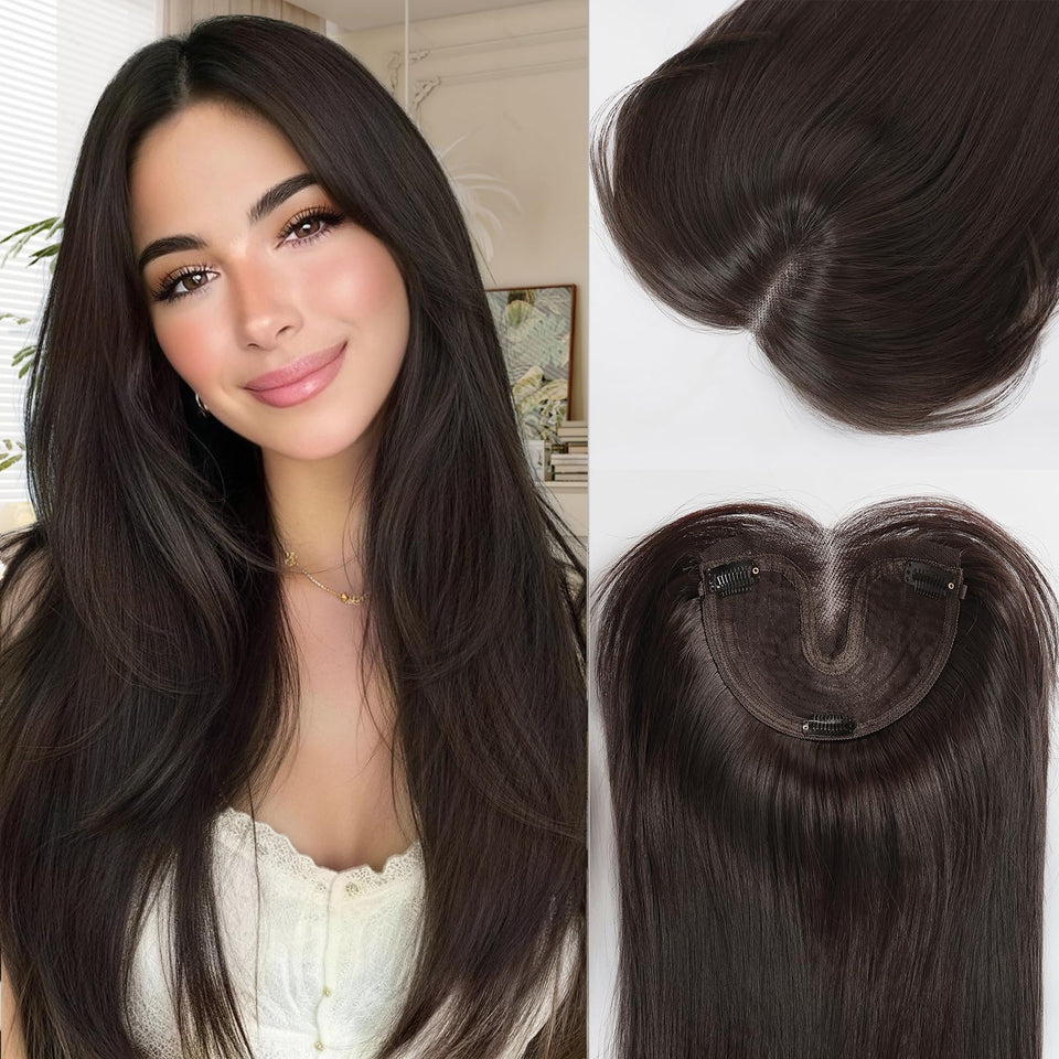 Isaic Hair Topper, 24 inch length, adds natural length and fuller look.