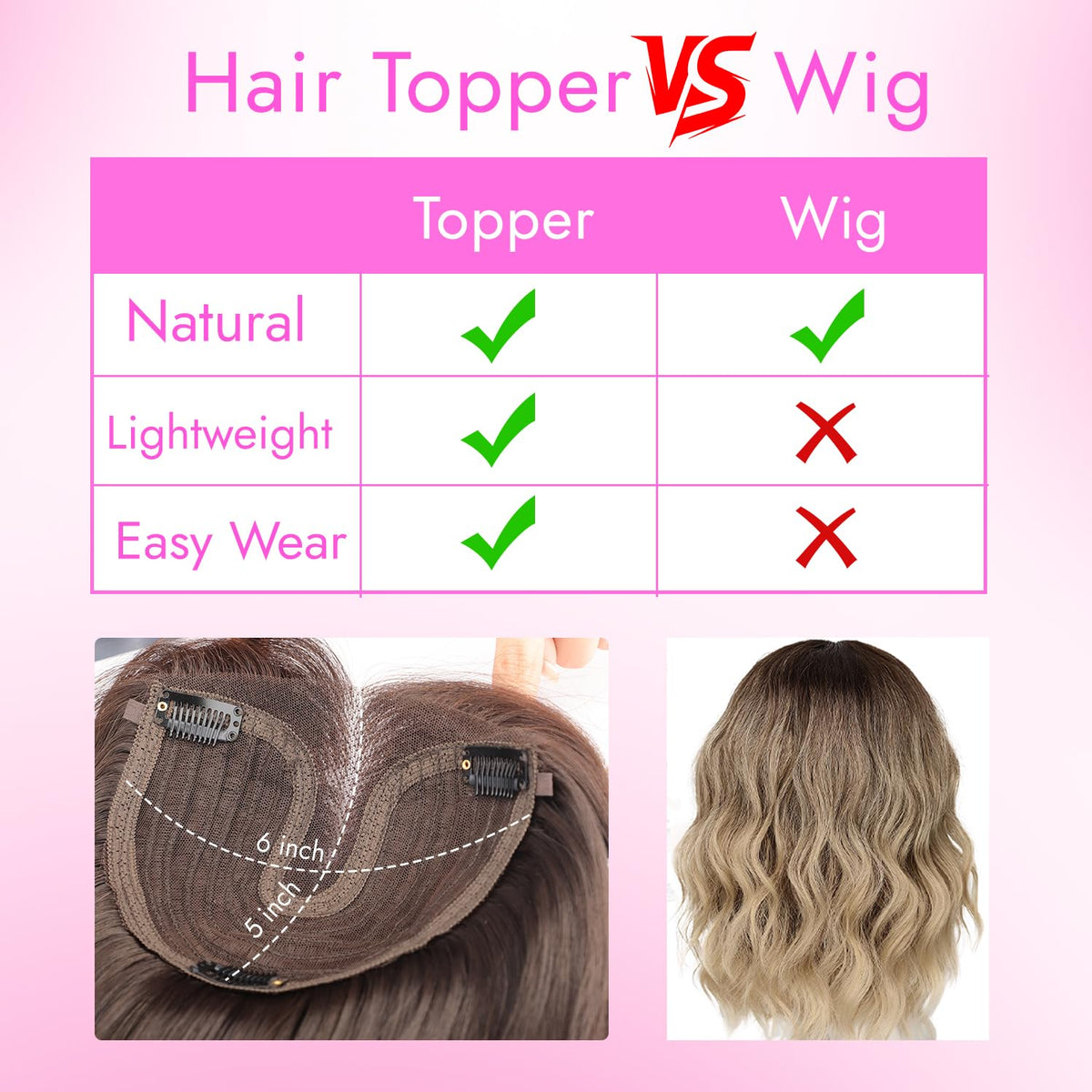 Isaic Hair Topper designed for all-day comfort and confidence.