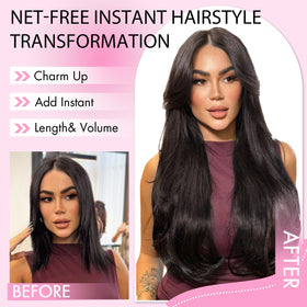 Isaic layered-wiglet blends naturally for a seamless, undetectable look
