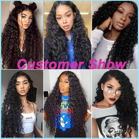 Isarella natural black extensions on model for versatile everyday wear.