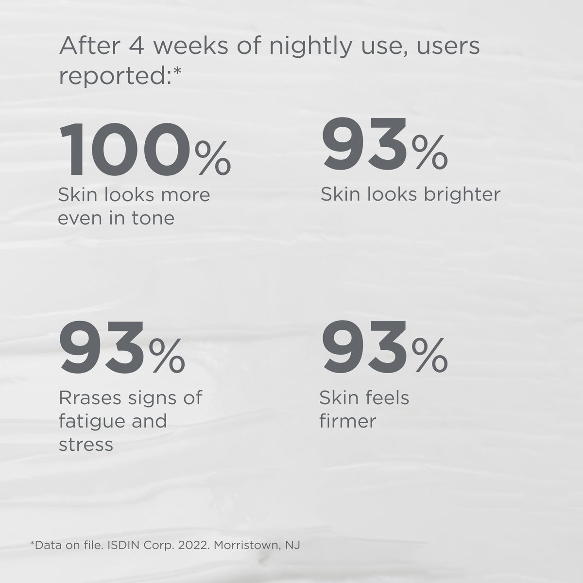 ISDIN Age Contour ingredients label featuring melatonin and peptides.