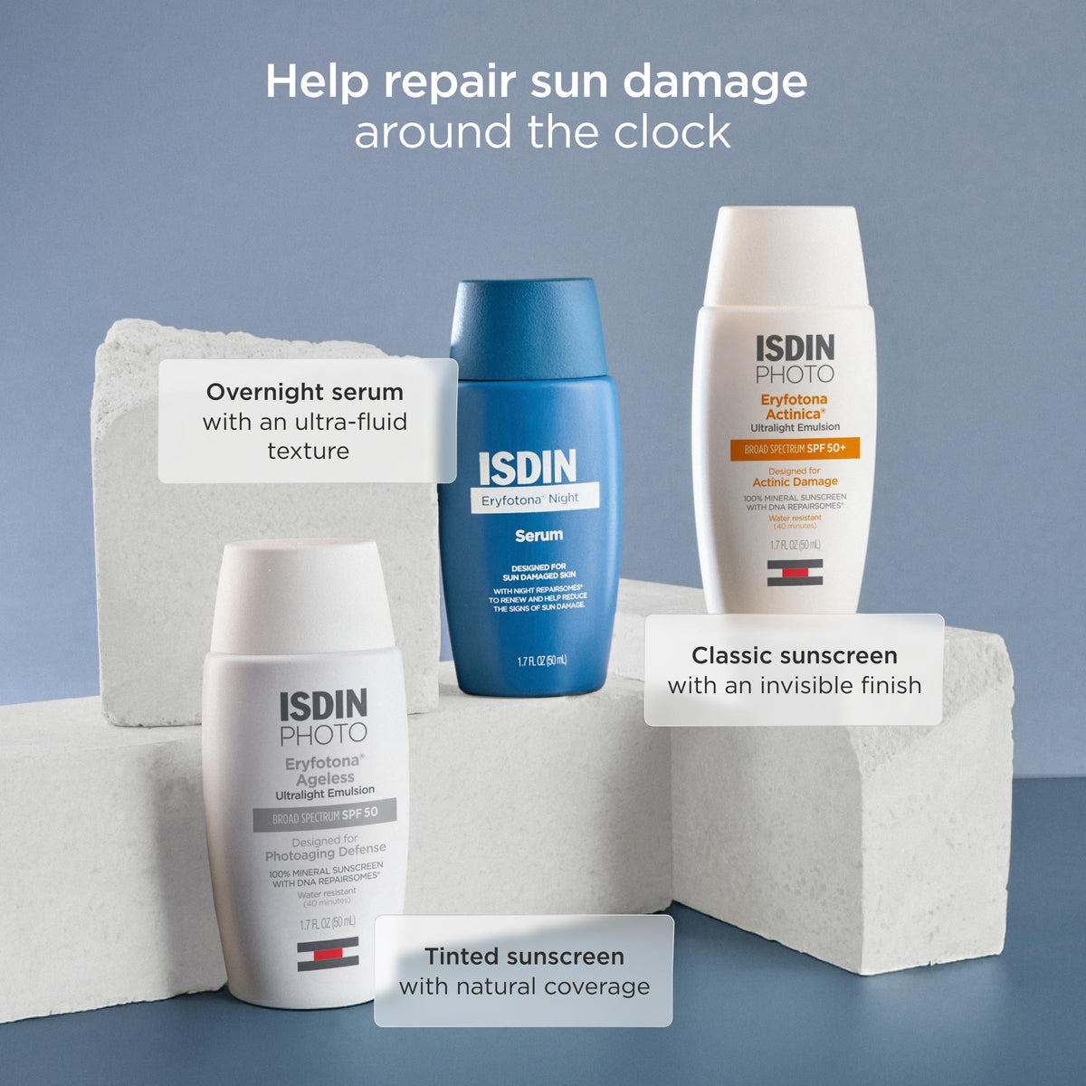 ISDIN Eryfotona Night is dermatologist-tested and ophthalmologist-tested for safety.