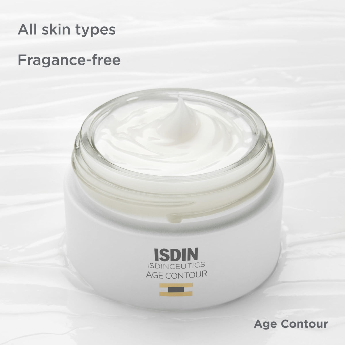 Under-eye area application with ISDIN Isdinceutics Age Contour Cream