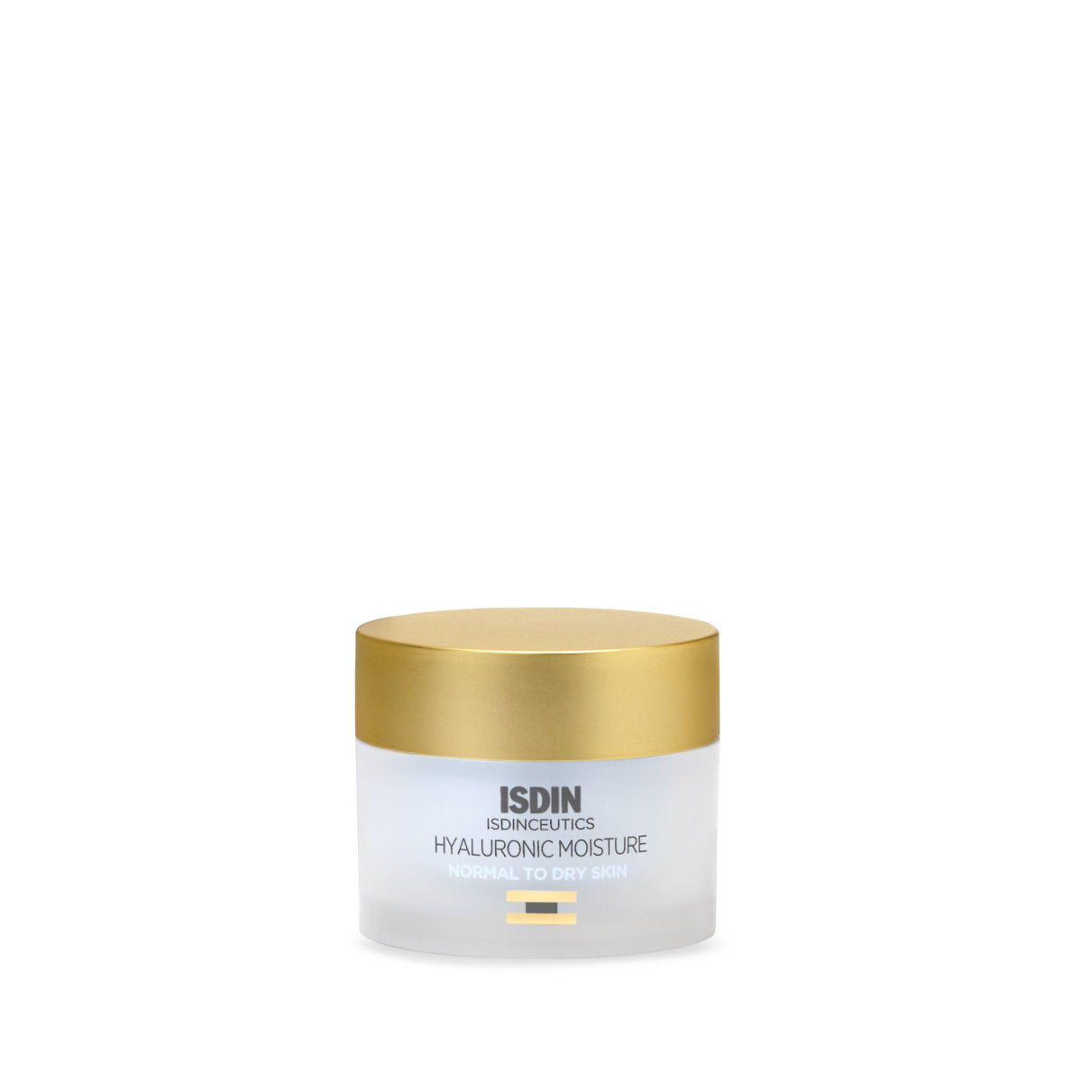 ISDIN Isdinceutics Hyaluronic Moisture packaging highlights daily hydration for normal to dry skin
