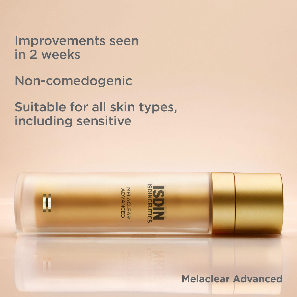 ISDIN Melaclear Advanced European formulation supports pigment correction and hydration.
