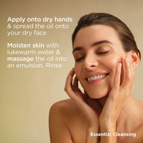 ISDIN Isdinceutics Essential Cleansing Oil rinse leaves a refreshed complexion