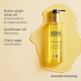 ISDIN Isdinceutics Essential Cleansing Oil features natural origin ingredients for all skin types