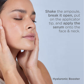 ISDIN Isdinceutics hyaluronic booster placed beside daily skincare lineup