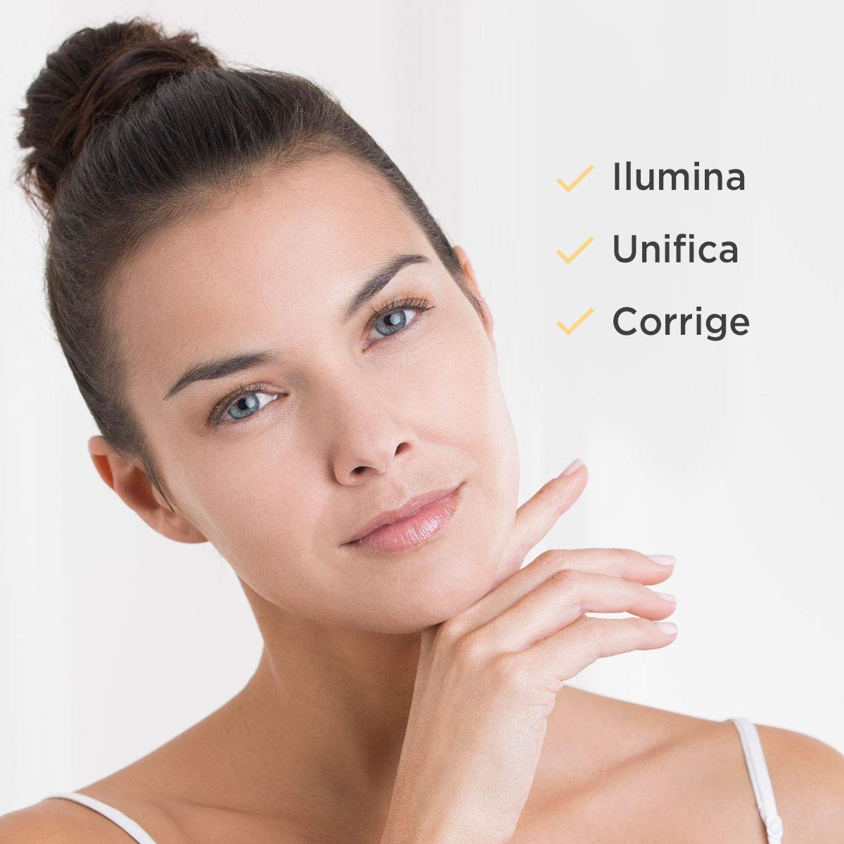 Close-up of Melaclear texture showing a lightweight, fragrance-free formula.