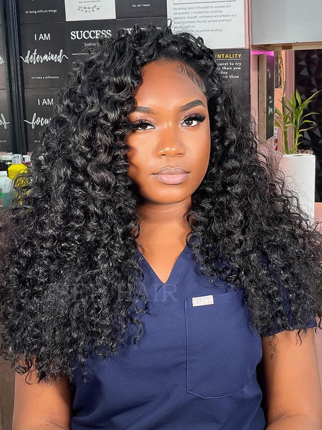 ISEE 22-inch Burmese curly half wig for versatile styling.