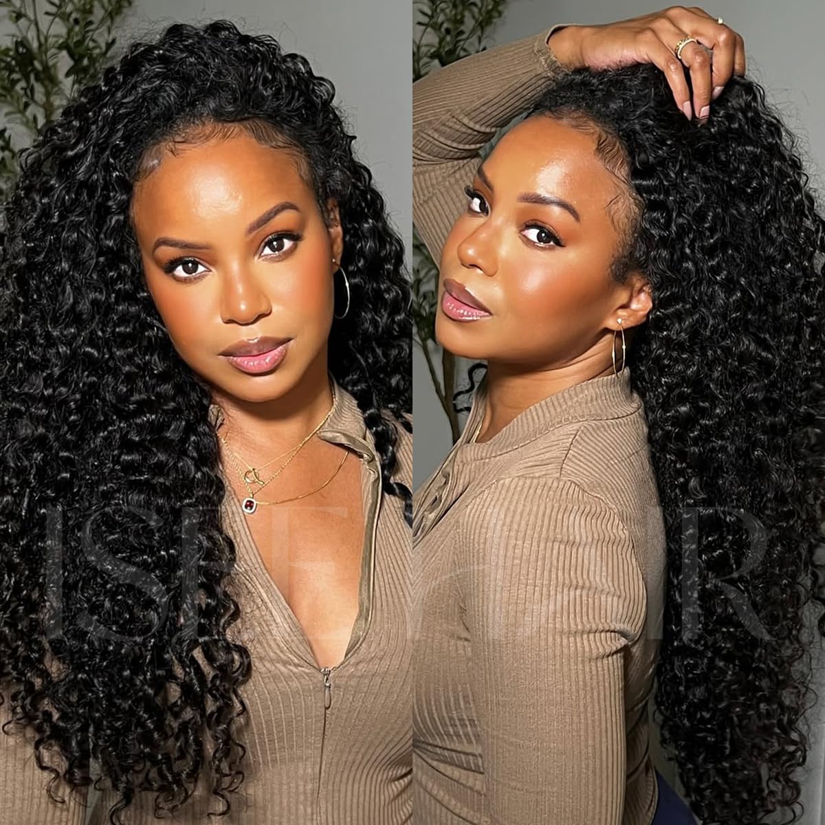 ISEE 7x5 lace closure with wide parting for flexible styling