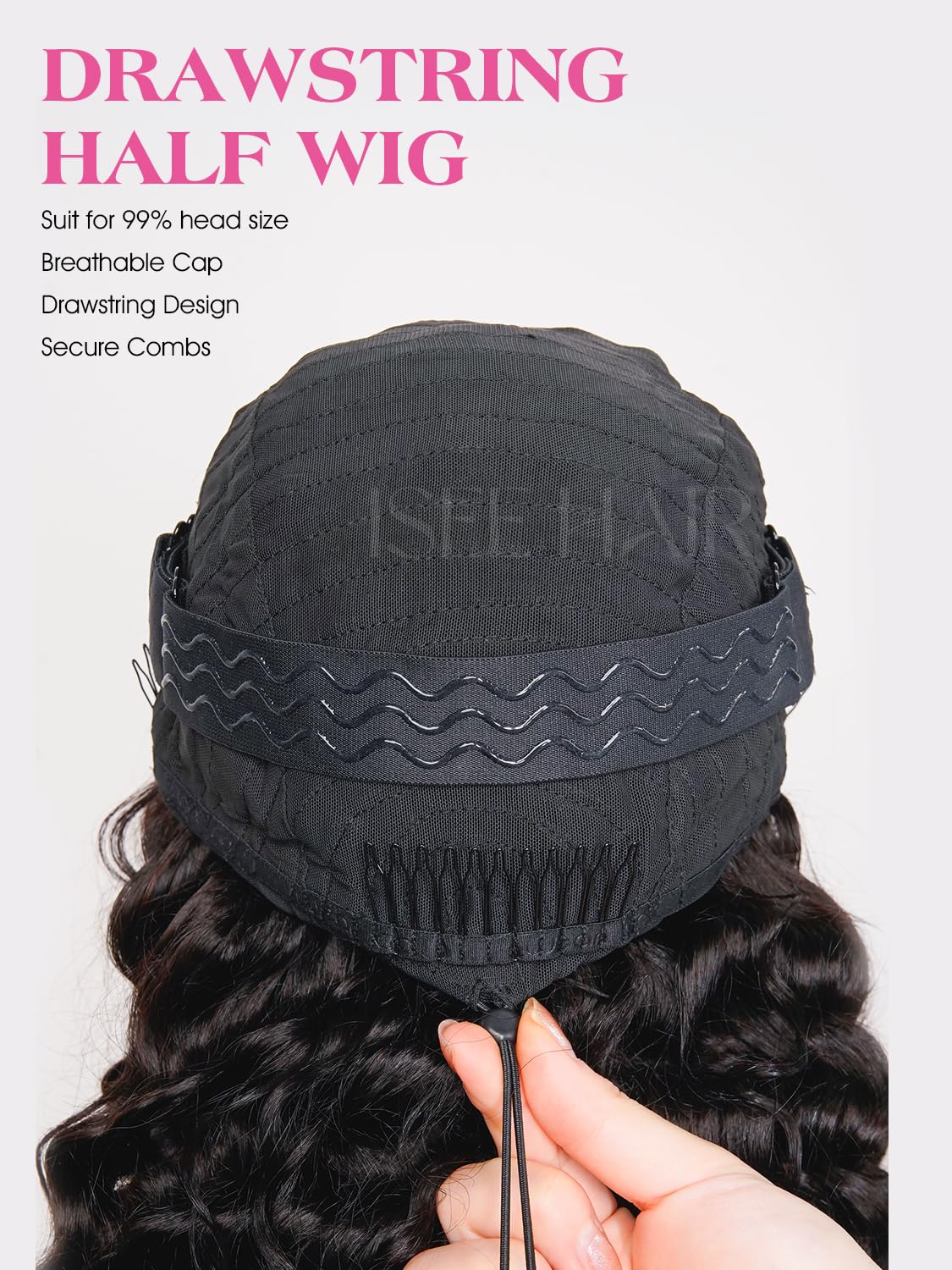 ISEE curly waves detail for a defined, voluminous look.