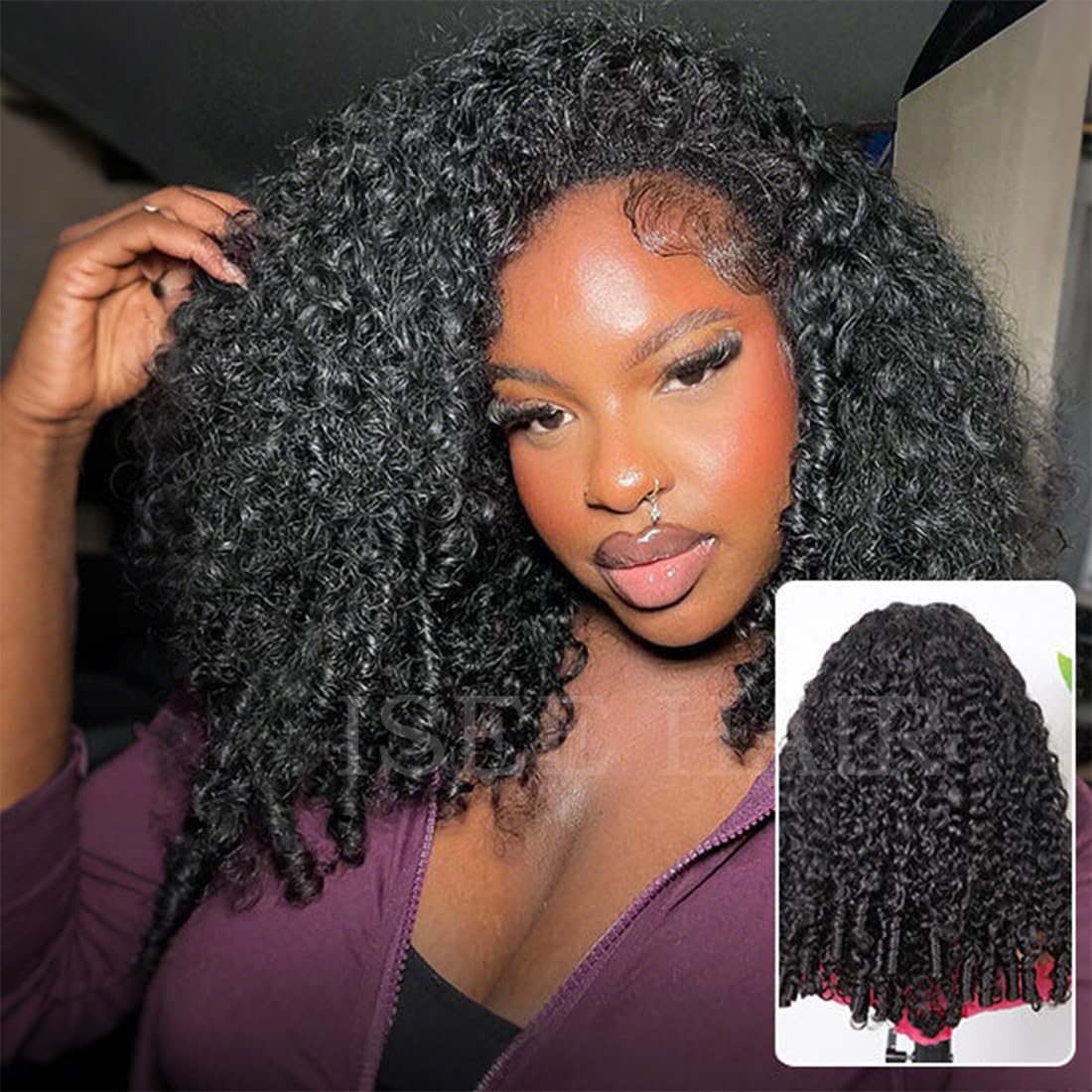 ISEE half-up half-down styling for versatile looks.