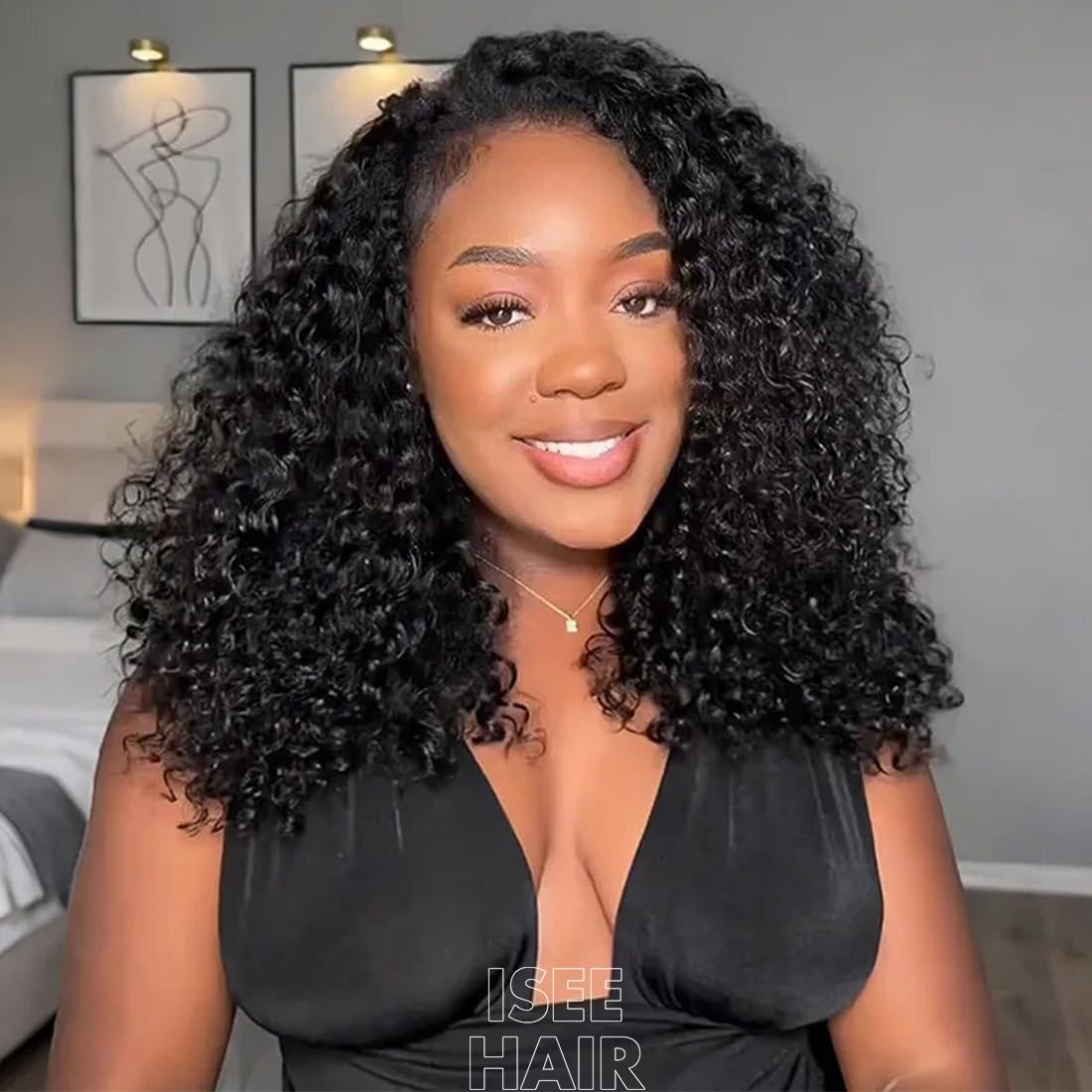 ISEE Half Wig Brazilian virgin hair supports flexible styling options