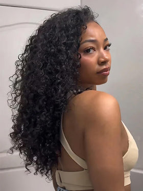 ISEE half wig water wave styling ideas for everyday looks.