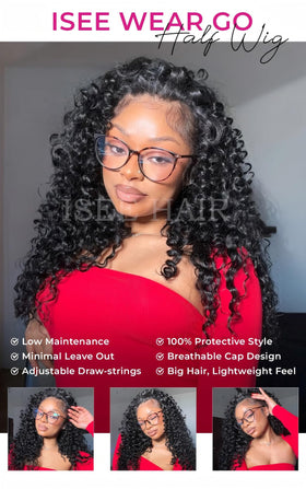 ISEE invisible hairline wig creates natural front without glue