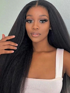 ISEE seamless clip-in wig view highlighting quick, secure attachment
