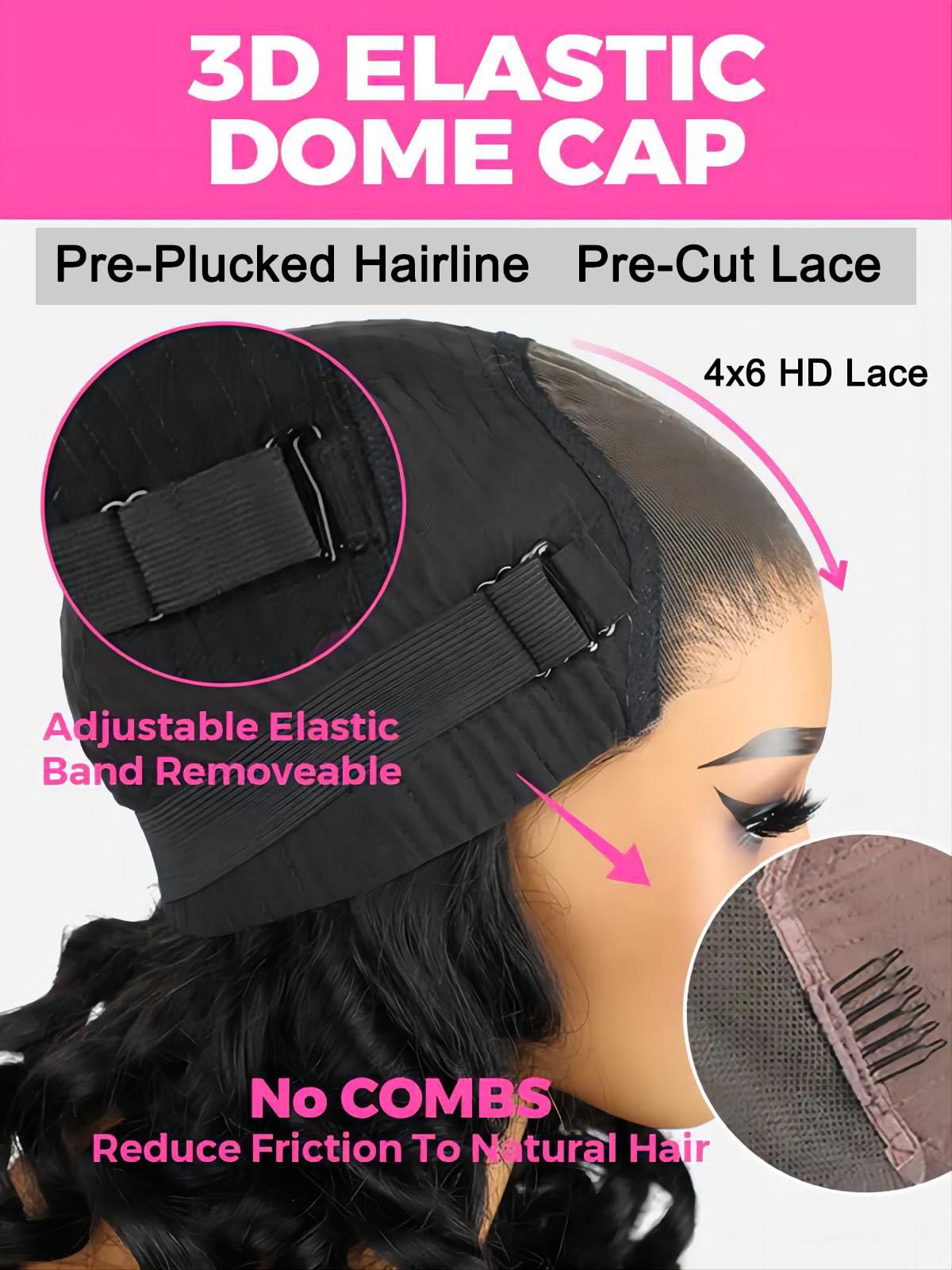 ISEE glueless wig ready-to-wear in seconds.