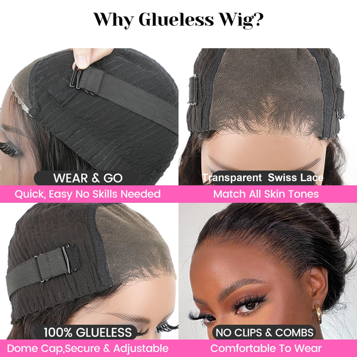 ISEE Wear and Go transparent lace front for seamless look