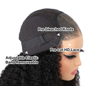 ISEE Glueless wig installs in about 15 seconds for fast, tool-free wear