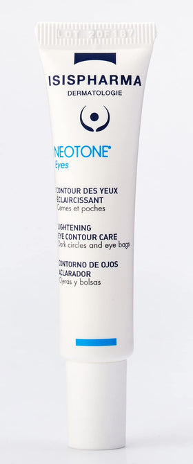 IsisPharma Neotone Eye Contour Cream close-up texture showing smooth glide.