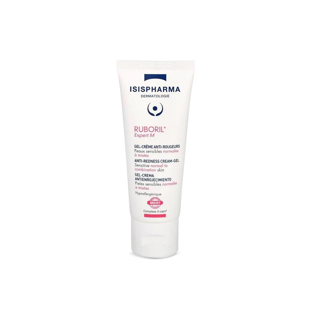 IsisPharma Ruboril Expert M anti-redness cream-gel texture close-up showing soothing hydration