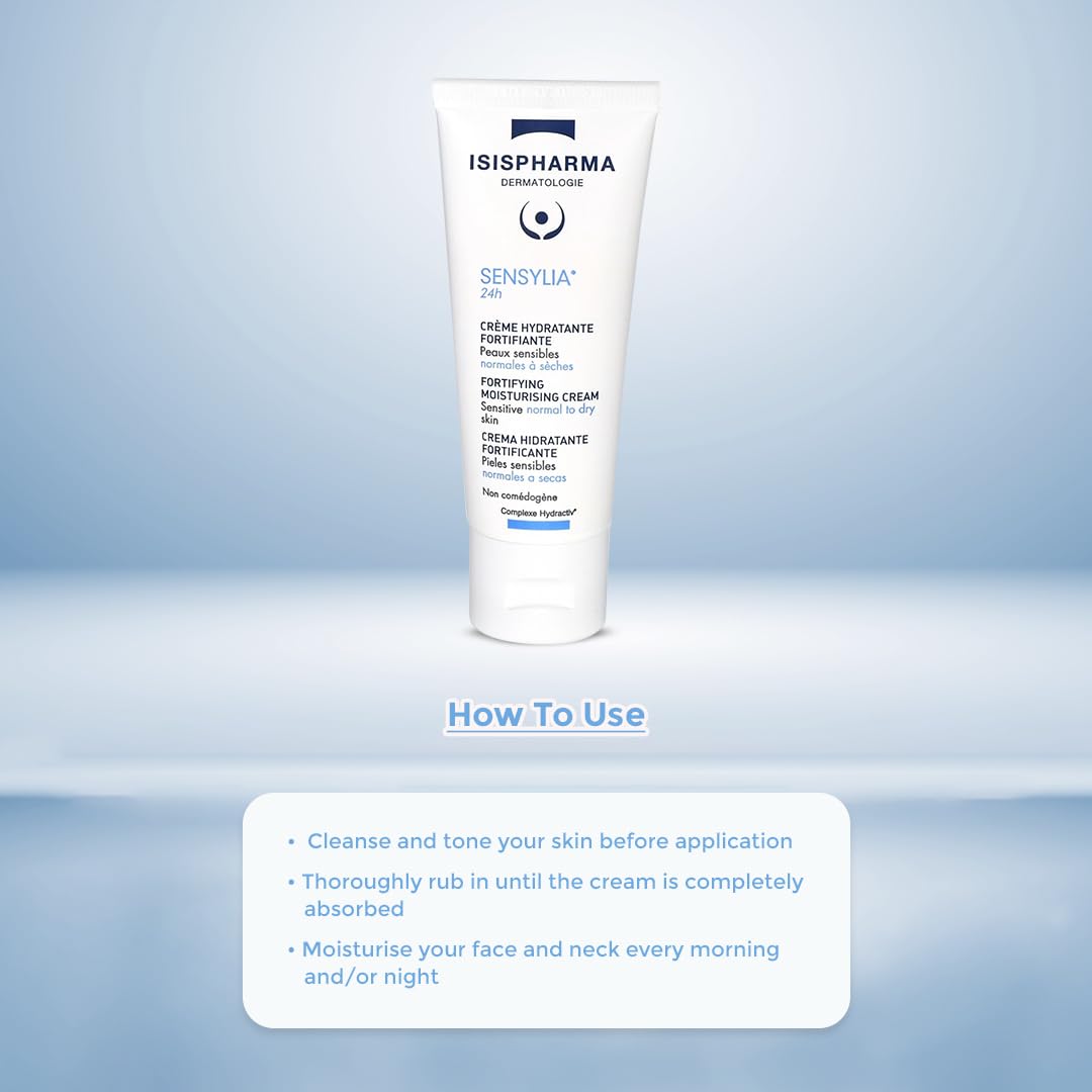 IsisPharma Sensylia 24h cream packaging ready for daily facial care.