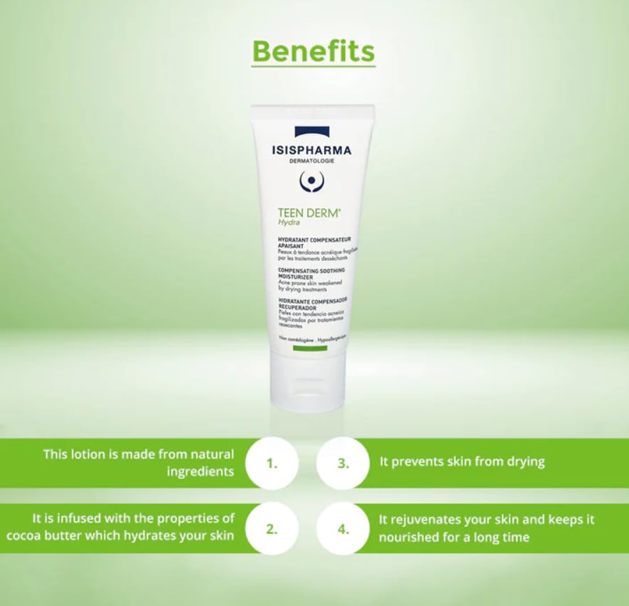 IsisPharma soothing compensating cream packaging with summer vibe