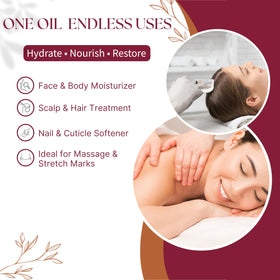 ISLA & FONTANE Jojoba Oil nails-care image highlights cuticle softening and conditioning.