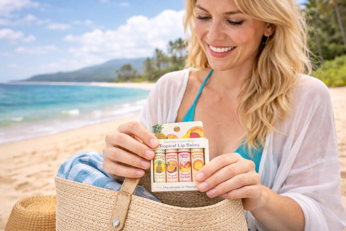 Island Soap & Candle Works lip balm stick 2 – smooth moisture on the go.