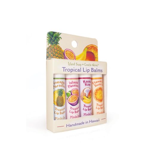 Island Soap & Candle Works lip balm stick 4 – tropical flavors for everyday lips.