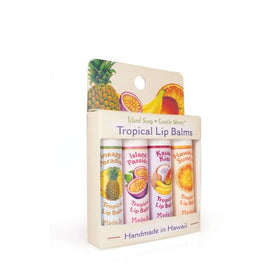 Island Soap & Candle Works lip balm stick 4 – tropical flavors for everyday lips.