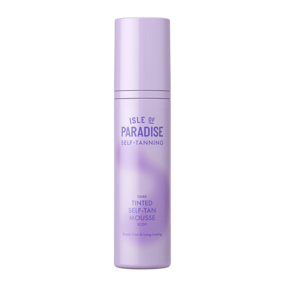 Isle of Paradise tinted mousse applying for an even dark bronze finish.