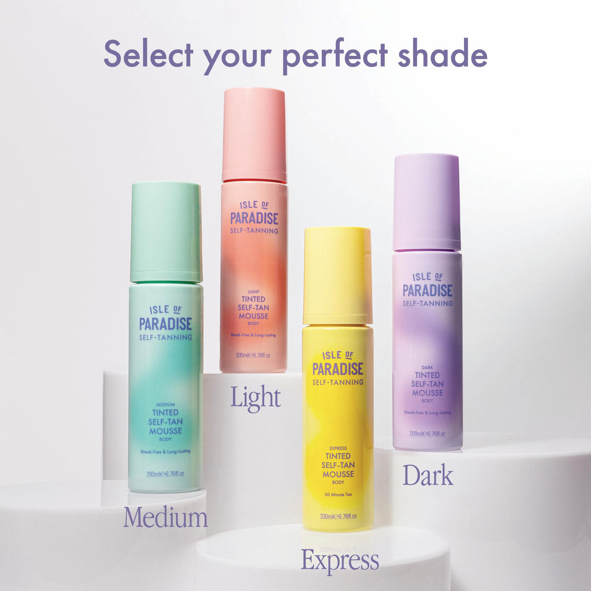 Isle of Paradise no-streaks, no-smell formula for comfortable application.