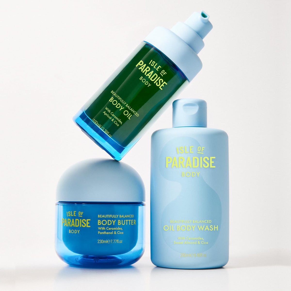 Part of a skincare routine with Isle of Paradise body butter.