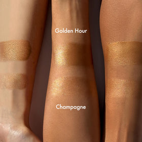 Isle of Paradise Sunny Serum Champagne applied as primer for a smooth base
