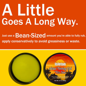 isletan pineapple gel application scene highlights quick, even tanning for sun lovers
