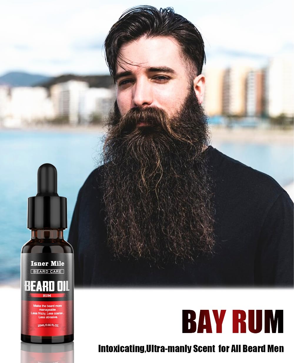 ISNER MILE beard oil kit five-pack collection, versatile scents for different days.
