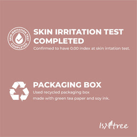 ISNTREE Chestnut AHA 8% Clear Essence beside chestnut shells highlighting upcycling