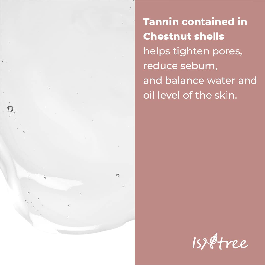 ISNTREE Chestnut AHA 8% Clear Essence cotton pad application