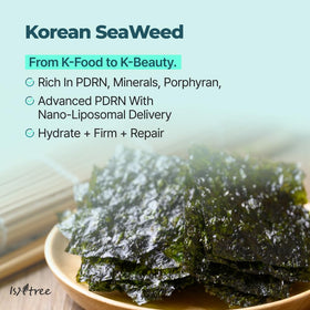 IsNtree Gim PDRN Deep Sleep Mask texture closeup reveals translucent gel.