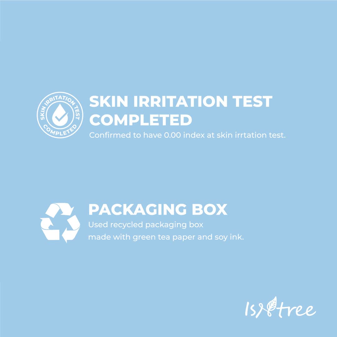 Person applying IsNtree foam for a mild facial cleanse