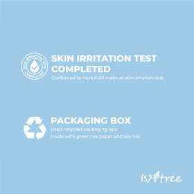 Person applying IsNtree foam for a mild facial cleanse