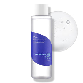 IsNtree Hyaluronic Acid Toner bottle close-up showing hydration boost