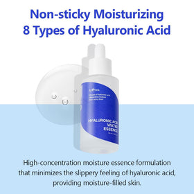 ISNTREE Hyaluronic Acid Water Essence bottle back label with usage details