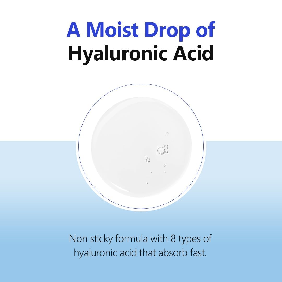 ISNTREE Hyaluronic Acid Water Essence applied on skin showing fast absorption