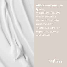 IsNTREE TW-REAL Eye Cream dispensing shot for under-eye care.