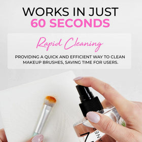 Isoclean makeup brush cleaner 60-seconds dry supports ready-to-use brushes after spray