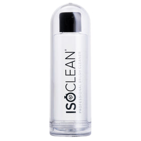 Isoclean Makeup Brush Cleaner bottle pour demonstrates easy dispensing for quick cleaning